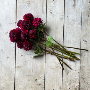 blooms in deep sangria shades, each petal crafted to perfection