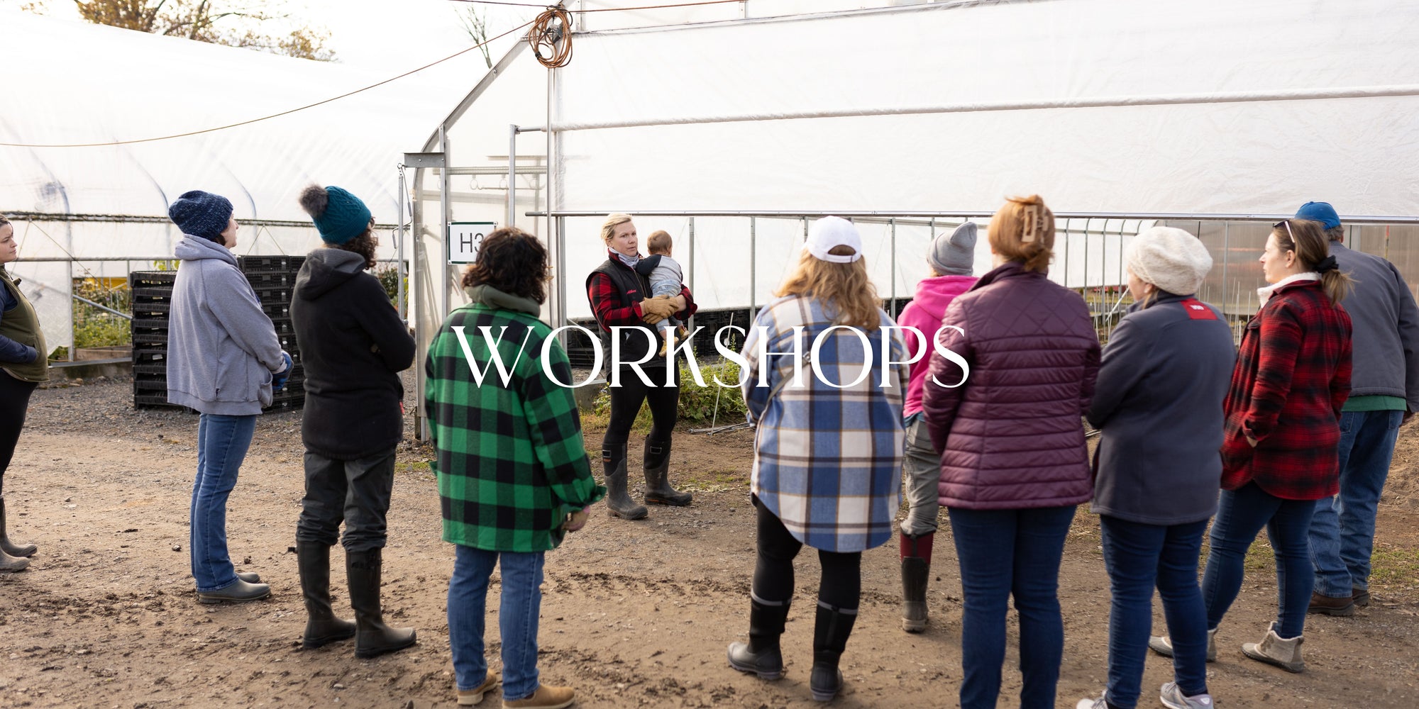 fall and winter holiday workshops on the farm