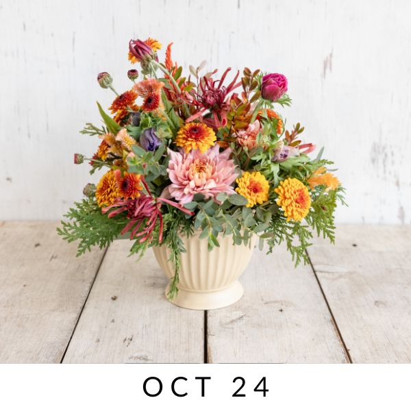 Autumn Garden Arrangement Workshop - Rooted Flowers