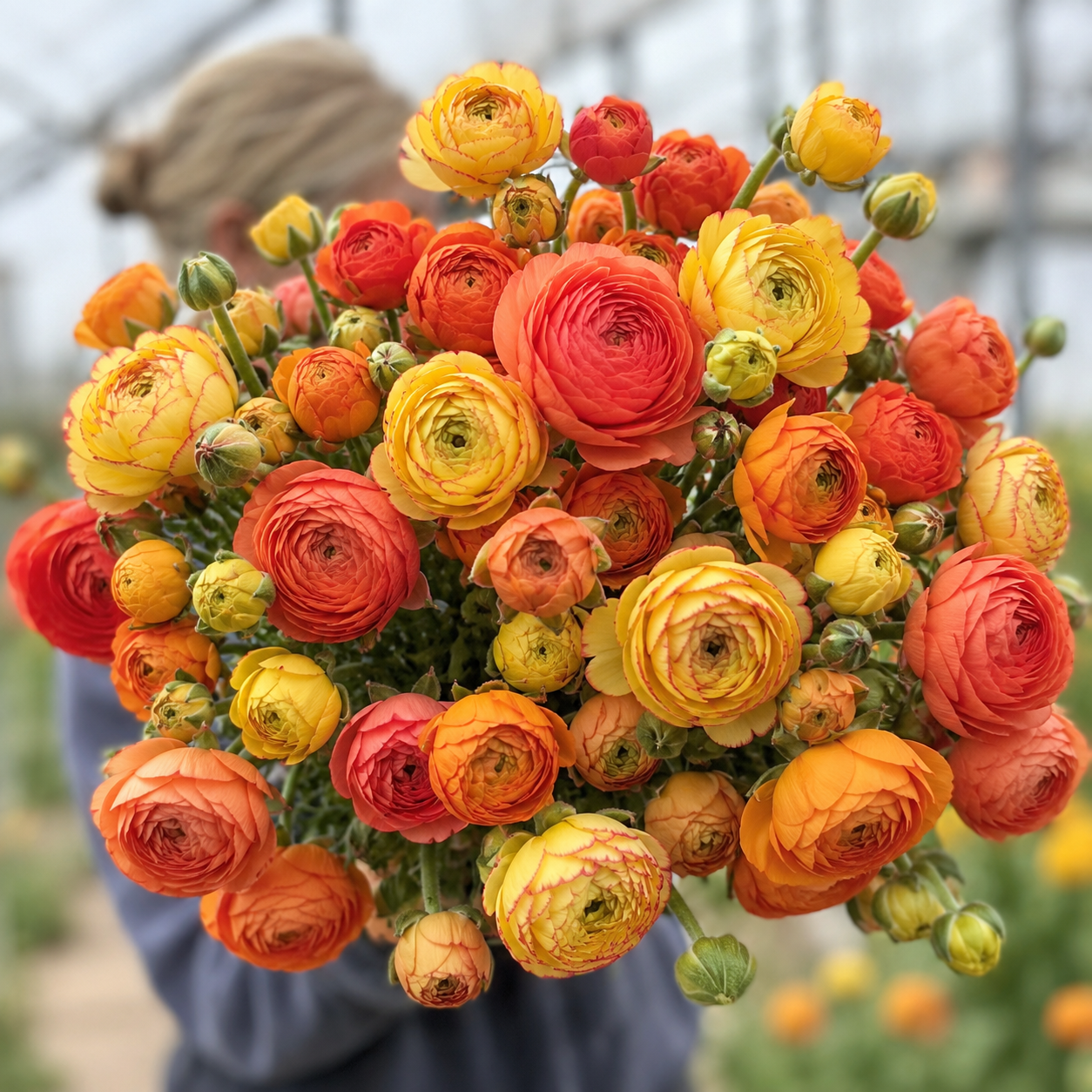 Corm Collection: Sunset Ranunculus — 60 Corms