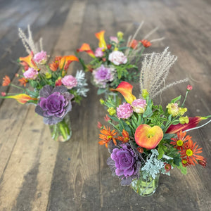 Farm to table vase arrangements