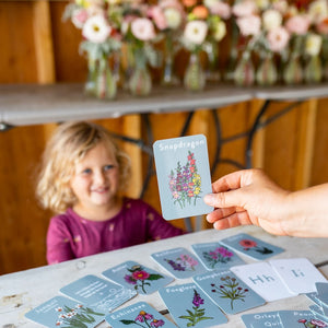 A to Z flower flashcards at Rooted Flowers